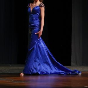Sherri Hill royal blue dress